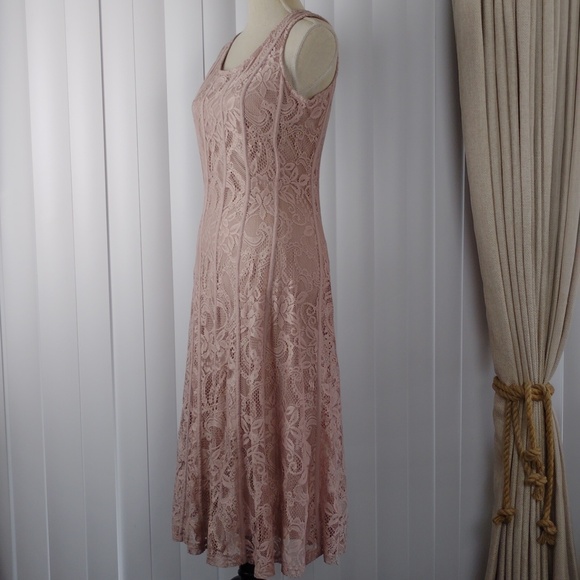 Candalite Women's Sleeveless Lace Maxi Dress. - Picture 2 of 15